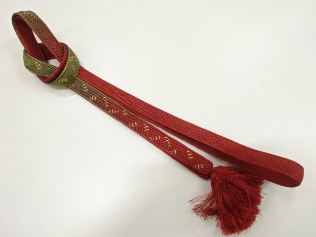 JAPANESE KIMONO / HAND-TIED OBIJIME CORD